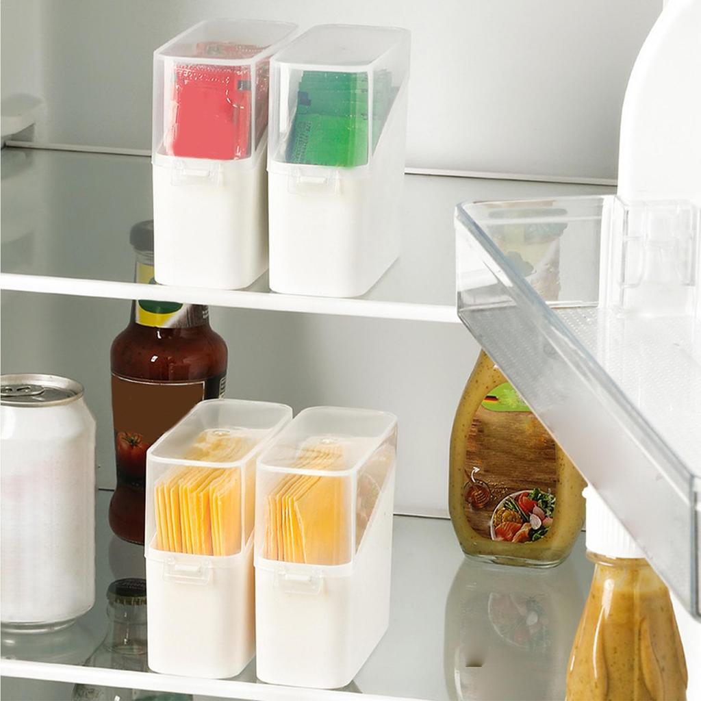 Käse Aufbewahrungsbox Auslaufsicher Rutschfest Organizer Halter mit Deckel Käsebehälter für Kühlschrank für Küche Zuhause Wohnheim Hotel