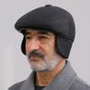 Middle Age Earflap Cap With Ear Flap Flat Caps Quality Men Berets  Men