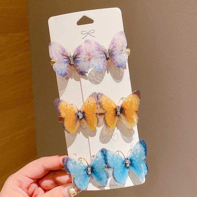 Super Fairy Butterfly Hair Clips for Girls,Cute Barrettes, Lovely Hair Accessories,Side Bangs Clips for Toddlers & Little Girls.