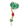 Auspicious design brooch female retro high-end temperament classical Chinese style luxury pin cheongsam with accessories