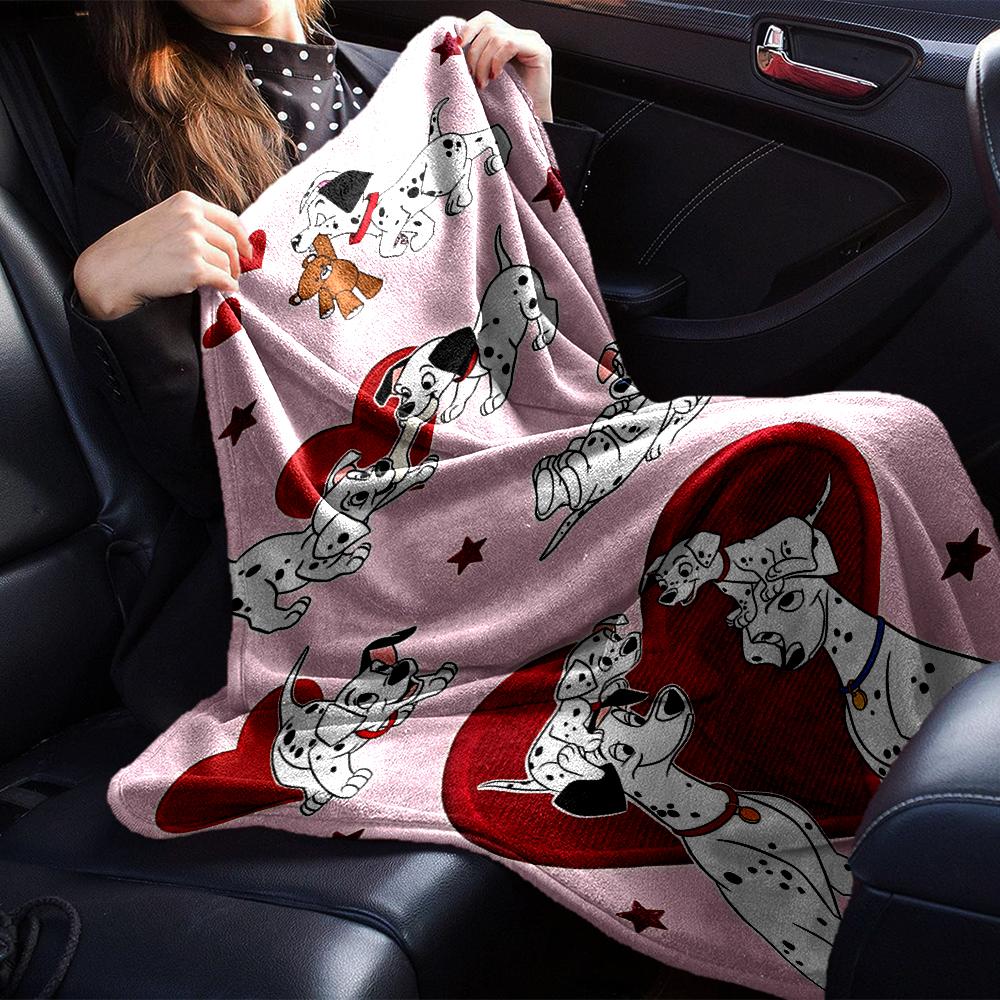 Dalmatian Love Hearts Blanket Soft Throw Blanket For Home Bedroom Bed Sofa Travel Office Solid Christmas Blanket