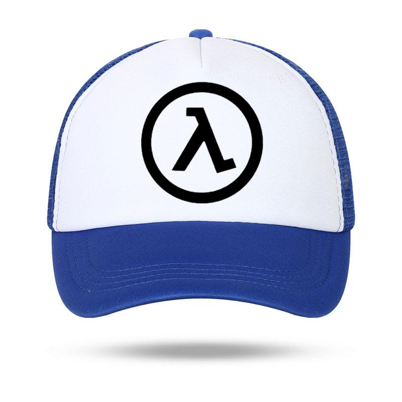 Fashion Casual Half Life Game Logo Print Baseball Caps Unisex Women Parentchild Hats Mesh Visor Outdoor Sun Hat Adjustable Caps