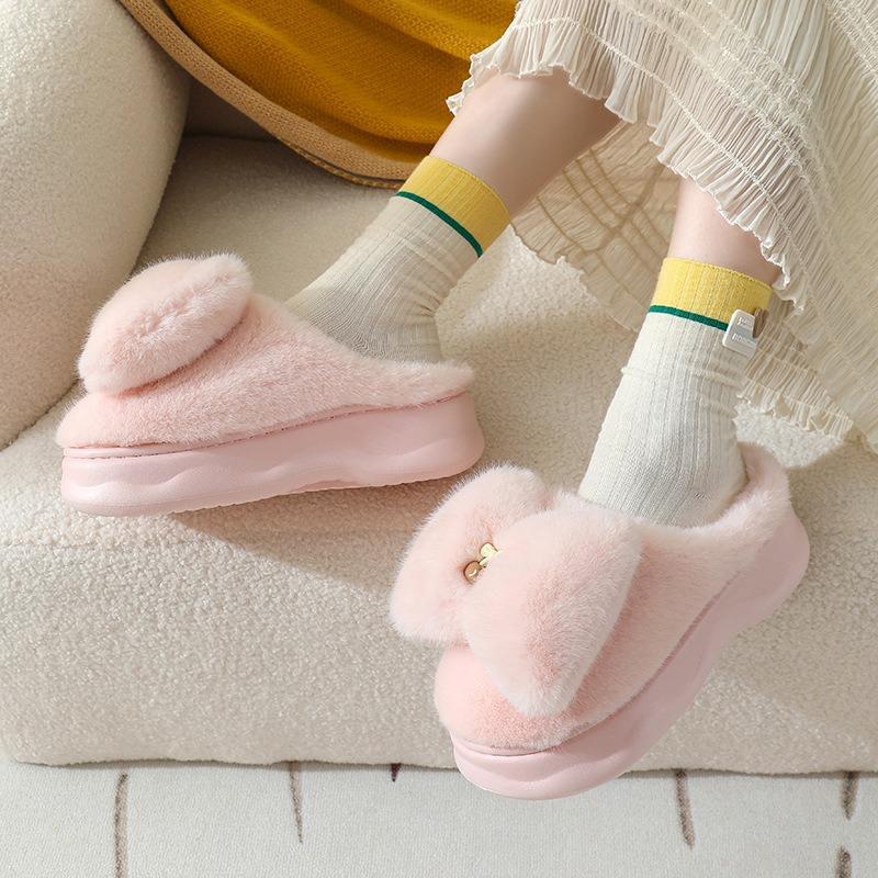 Vinter Plysch Bomull Tofflor Dam Varma Tofflor