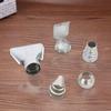 5pcs Fast Heating Heat Blower Nozzles 35mm Diameter Hot Air Fan Nozzle Kit Stainless Steel for Soldering Station Nozzle Tool