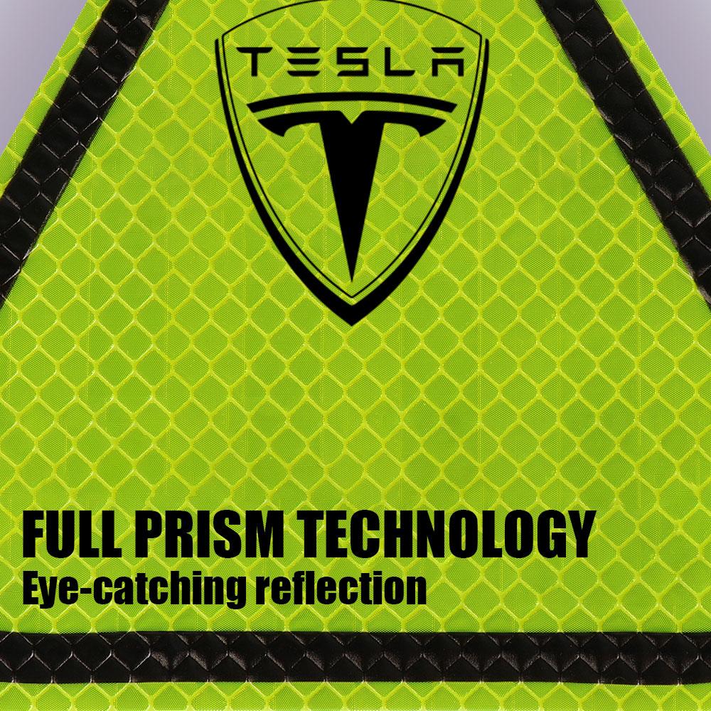 1pc 2/3pcs Reflective Warning Strip Tape Night Warning Stickers For Tesla Model 3 Y S X Roadster Bonina Auto Valve Accessories