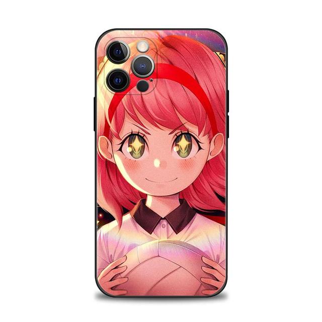 Husa de telefon pentru Apple Iphone 14 13 12 11 Pro Max 13 12 Mini Xs Max Xr X 7 8 6 6s Plus Husa Spy X Family Pink Smile Anya Damian