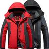Men's Large Plus Velvet Thickened Outdoor Jacket for Warmth and Mountaineering