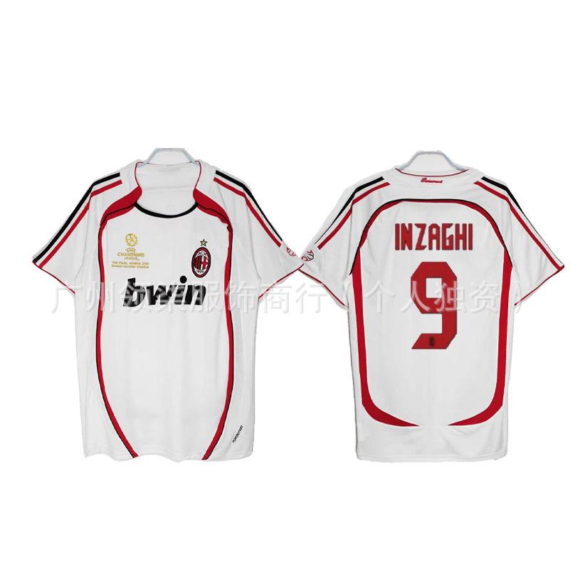 AC Milan retro jersey 0607 season Kaka Maldini Ronaldini Ronaldinho Pirlo collector's edition football jersey