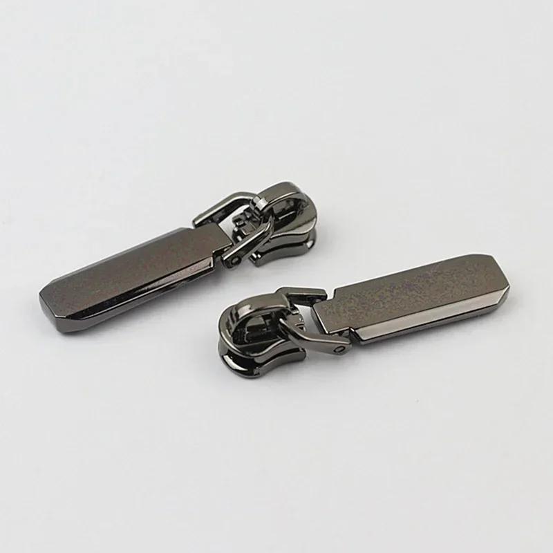 5/10/20Pcs Meetee 5# Zipper Slider for Metal Zips Handbag Purse Zippers Puller Head Jacket Replace Zip Closure Repair Accessory