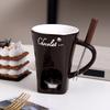 Elegant Fondue Mug Chocolate Melting Cup Multi Purpose Fondue Mug For Chocolate Caramel And Tapas With Tealight Holder