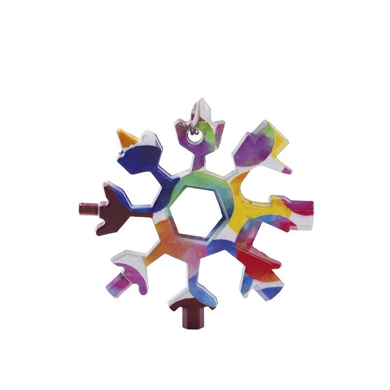 18-in-1 Sniego pūslės daugiafunkcis įrankis: Nešiojamas šešiakampis/aštuonkampis raktas ir atsuktuvas