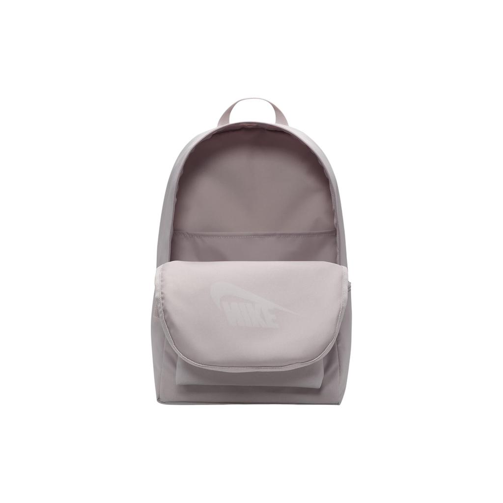 Nike Heritage Logo Print Sports Polyester Backpack Unisex Backpacks Platinum-Purple Summit-White DC4244019