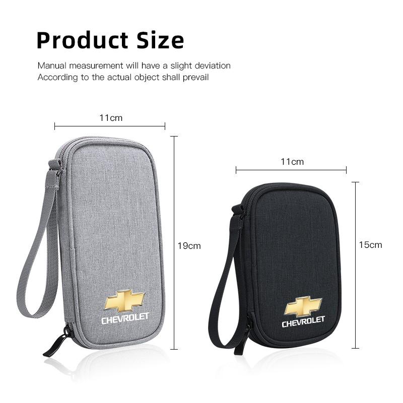 Auto Driver's License Phone Storage Bag Car Key Pack For  Chevrolet Spark Captiva Cruze Tracker Orlando