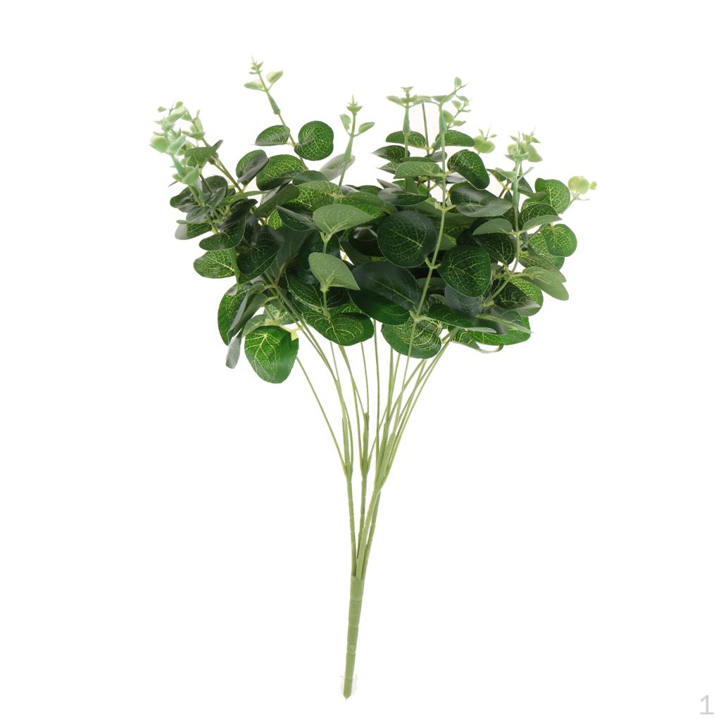 

Artificial Simulation Eucalyptus Leaves Plastic Flants Decoration