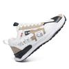 Sports shoes summer mesh leather splicing thick-soled high men's shoes lace-up low-top running shoes