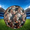 1pc Leopard Flowers Theme Soccer Ball Football, Size 5, Lightweight PVC, Outdoor Training Soccer Ball,Sports Gift t61427