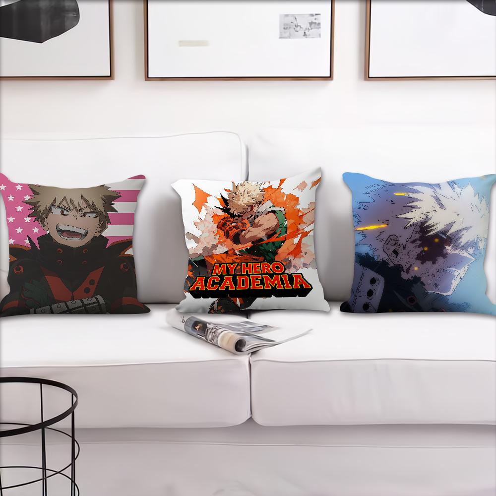 Katsuki Bakugo My Hero cushion cover For Pillow Sofa Printing Decoration Room Home Office Coffee Shop Car Nordic Simplicity