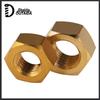 Brass-Copper Hex Set: Nut, Bolt & Cap (M2-M16)