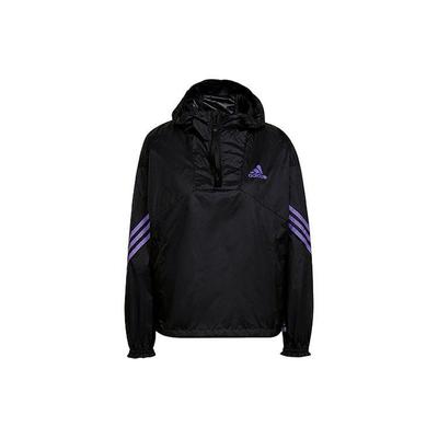 Women Back To Sport Wind.RDY Windproof Water-Resistant Half-Zip Anorak Training Jacket Black Purple H65722