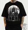 Gotische Kathedrale Totenkopf T-Shirt: Dunkles Architektur T-Shirt