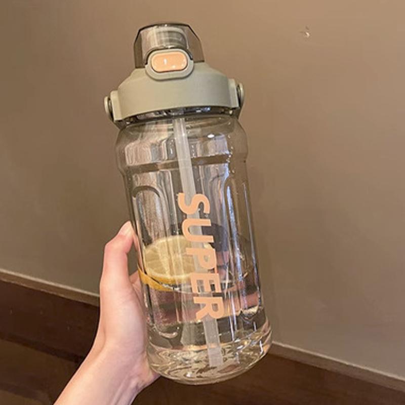 

2000 мл спортивная бутылка для воды маркер герметичная чашка мотивирующая портативная бутылка для воды для спорта на открытом воздухе фитнеса без BPA