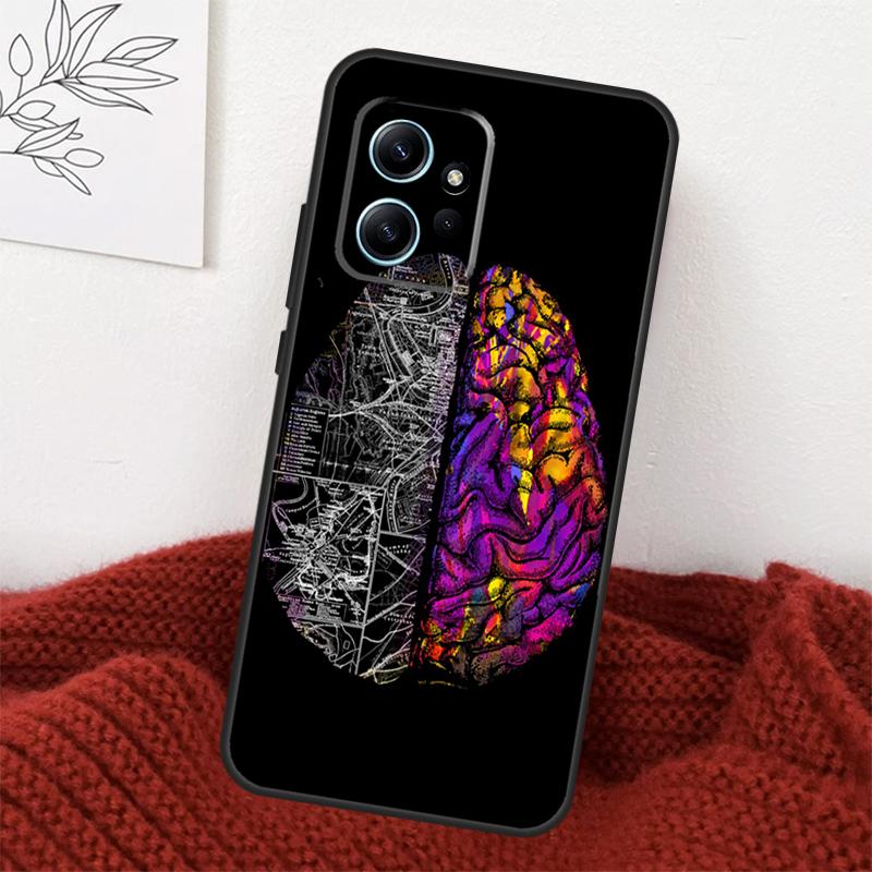 Medical Human Organs Brain Case For Xiaomi Redmi Note 13 9 10 11 12 14 15 Pro Plus Cover For Redmi 15 C 12C 13C 14C 10C