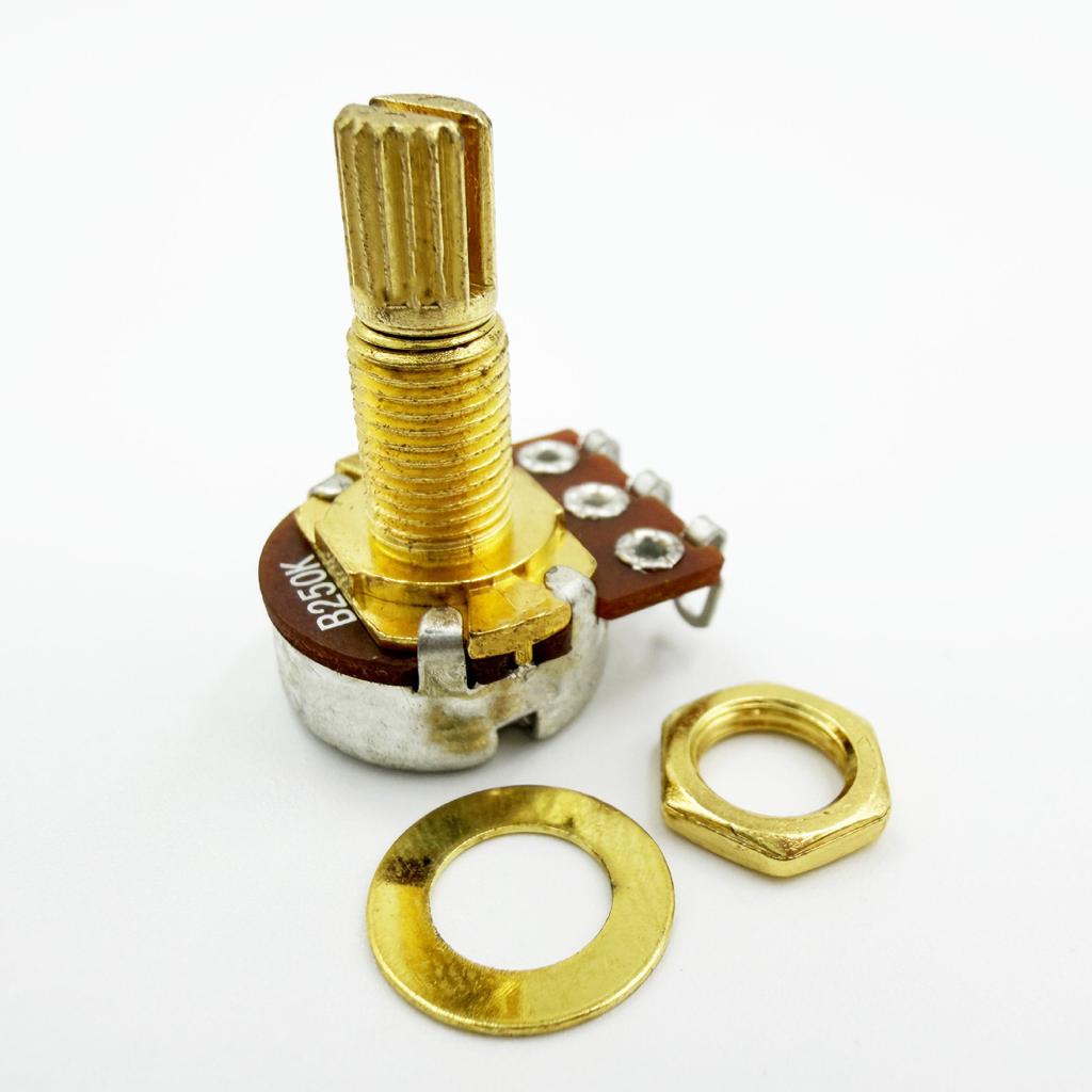 18MM Small Electronic A/B/500K/250K Electric Guitar and Bass Potentiometers Volume and Tone Knobs Tuning Switches