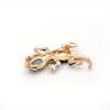 New Luxury Crystal Rhinestone Lizard Brooches for Women Men Creative Fashion Animal Pins Accessories Shining Jewelry Good Gift