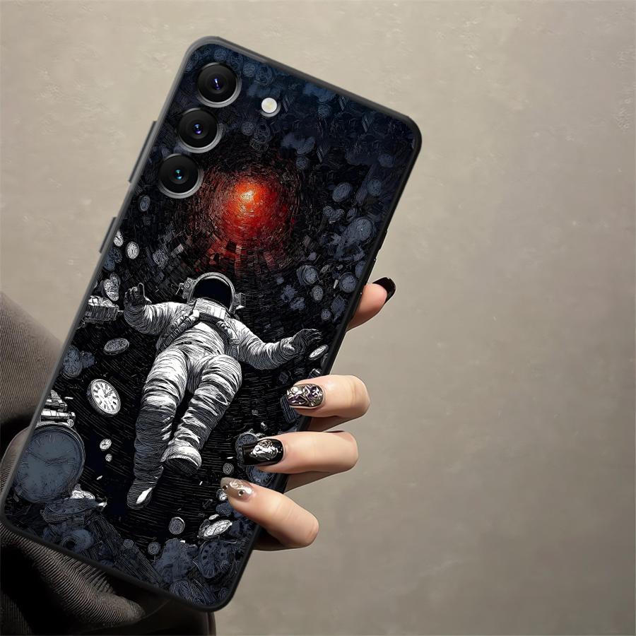 Cartoon Astronaut Art Phone Cover Case for Samsung Galaxy A25 A16 A53 A17 A37 A05 A57 A15 A52 A36 A06 A73 A51 A55 A23 A70 A50