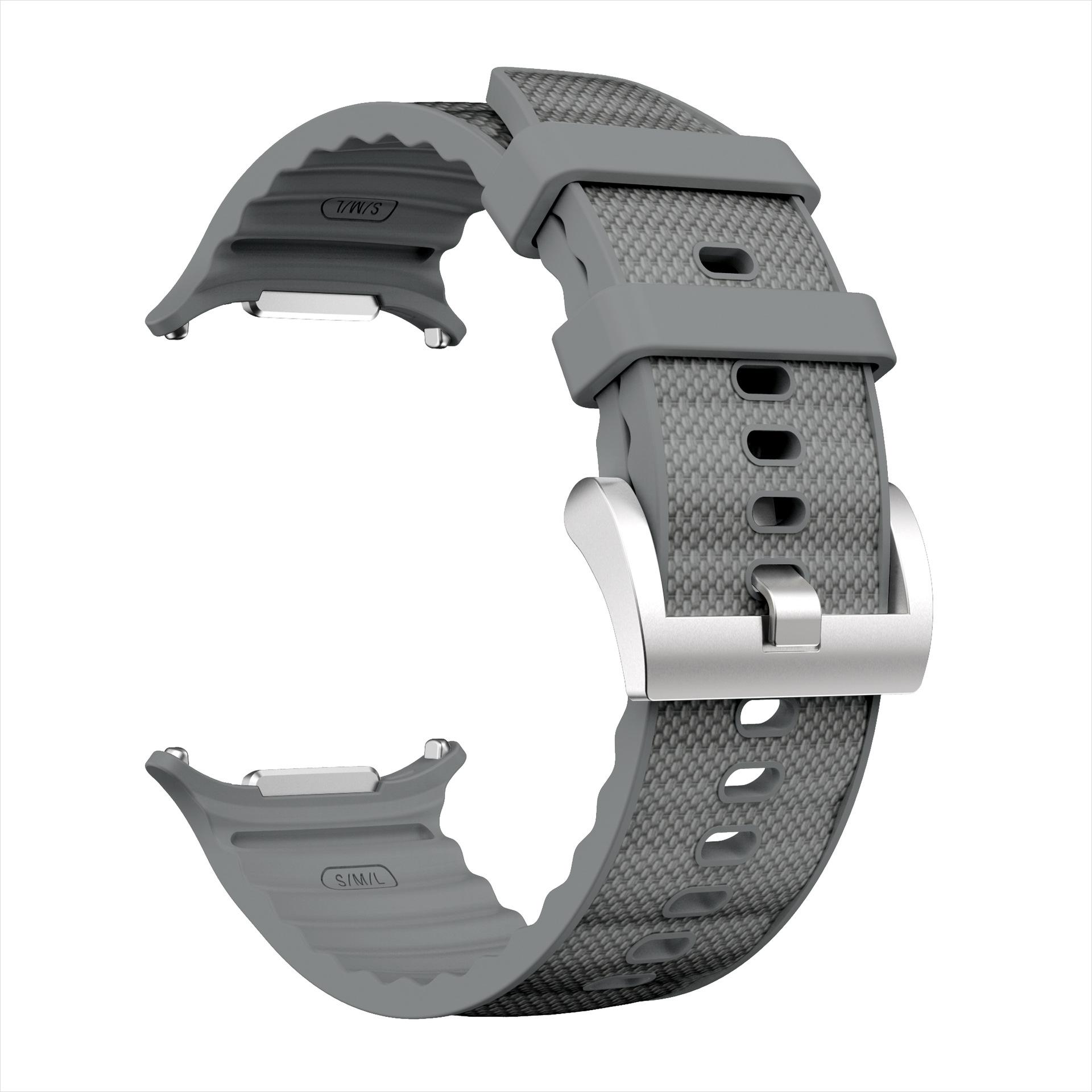 

Silicone Men Strap For Samsung Galaxy Ultra Watch 7 47mm Loop Sports Band For Samsung Galaxy Ultra 2025 Watch 47mm Watchband Bracelet Galaxy Watch Ultra 2025 серый