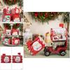 Charming Red Christmas Mailbox Decorative Metal Gift Box For Festive Candy Storage