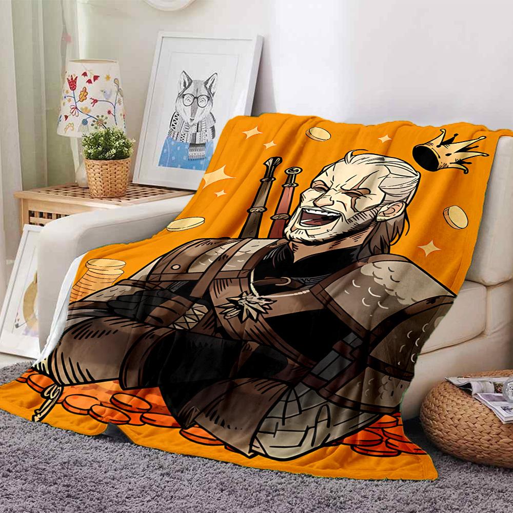 1pc Blanket - The W-Witcher 3 Wild Hunt GAME Print Design,Lightweight Blanket for Sofa,Bed- Soft &Warm,Gift for All Seasons