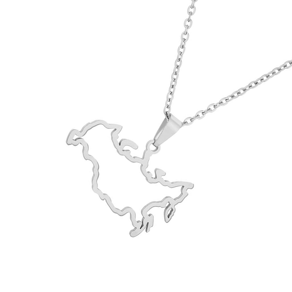Fashionable Hollow Designs Russian Styles Sturdy Stainless Steel Chain Necklace Stylish Jewelry for Daily Wear