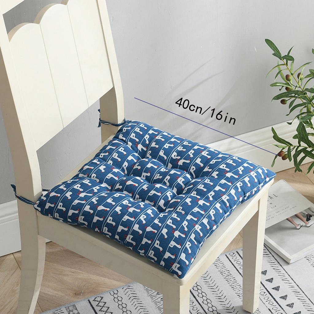 40cm Linen Cushion Cotton Square Stool Backrest Pillow for Home Office Computer Chair Protective Mat Seat Pad Buttocks Chair Mat