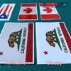 2 Pack Reflective, 4 Inches, 6 Inches - Lineman n Flag Electrical Power Line Pole Sticker Decal Vinyl Black Distressed Tattered 03203a - for Car Boat