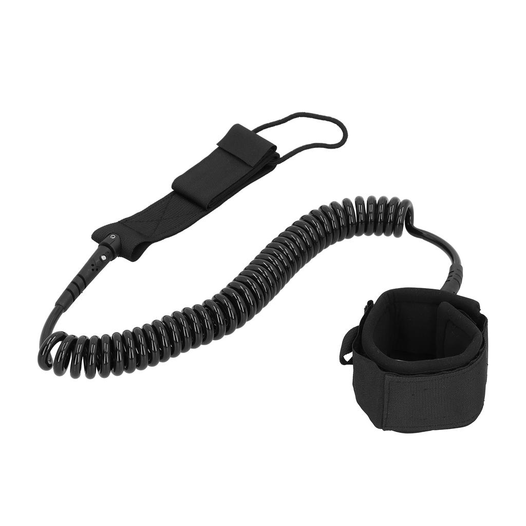 Surfboard Leash Stand Up Paddle Board Leg Ankle Rope Surfing Protection Safety Guard for Flatwater PaddlingBlack