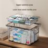 Portable Household Medicine Box with Multilayer Partition and Large Transparent Capacity