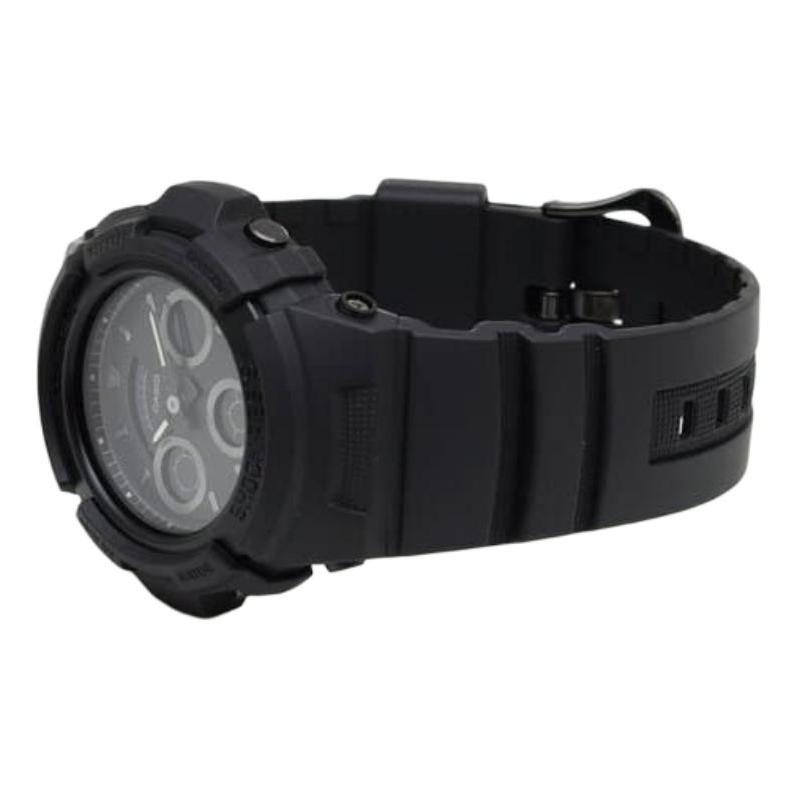 Casio G-SHOCK Series Fashionable and Vibrant Street Classic Pointer Dual Display Dial Waterproof Movement Quartz Movement Resin Strap AW-591BB-1A