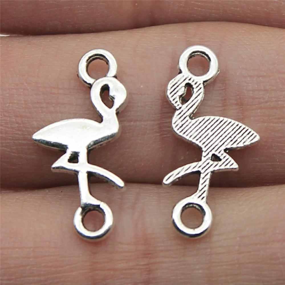 10pcs Connector Charms Tibetan Bronze Silver Color Pendants Vintage Jewelry Making DIY Handmade Craft
