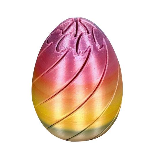 Zabawka Jajko Wielkanocne Odstresowujące Drukowane 3D Jajko Spiralne Zabawka Fidget Jajko Skręcane Puzzle Zabawka na Biurko Wypełniacze do Koszyka Wielkanocnego Upominki na Imprezę