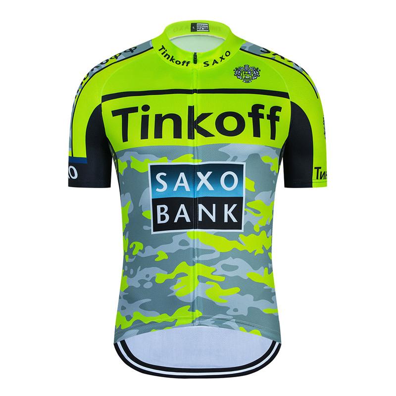Saxo Bank Team Summer Bike Jersey Men Mtb Short Sleeve Cycling Set Shorts Set MTB Ropa Ciclismo Bicycle Shirts Maillot Clothing