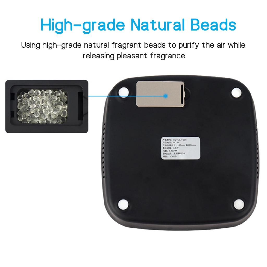 Car Air Purifier 5V Negative Ions Air Cleaner Freshener Auto Mist Maker Pm 2.5 Eliminator Car Charger for Car Home