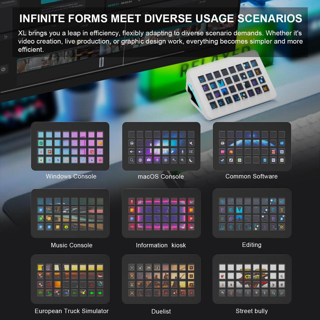 Stream Dock XL: Customizable Visual Keyboard