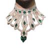 European and American Hot Selling Fashion Women Exquisite Shiny AB Colored Big Gemstone Necklace Luxury Exaggerated Rhinestone Necklace