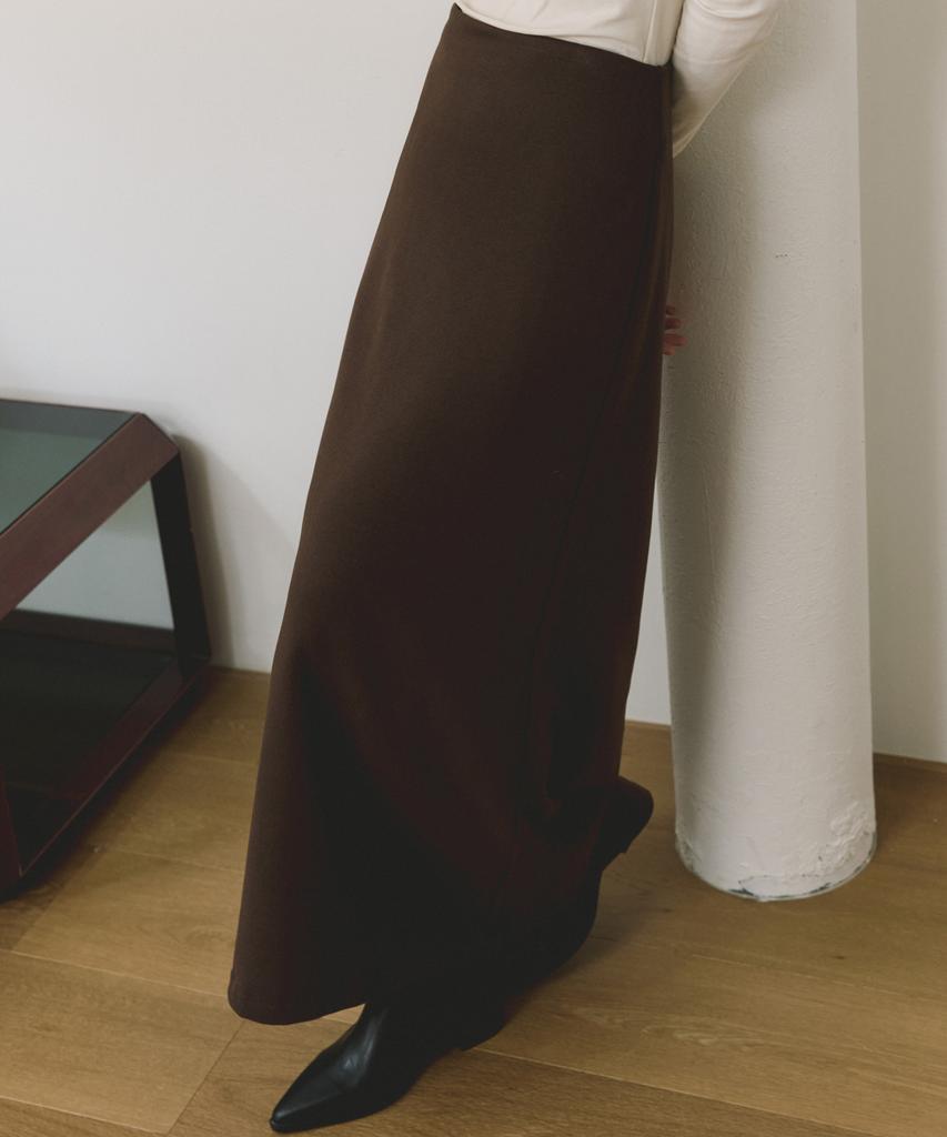 Riorg Coc Flare Long Skirt Brown