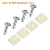 4Pcs Car Plate Zinc Alloy Anti-theft License Plate Bolt Frame Screw Accessories