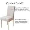 Thicken Dining Chair Cover Spandex Fit Stretch Chair Slipcover,Removable Washable Chair Covers For Dining Room, El, Ceremony