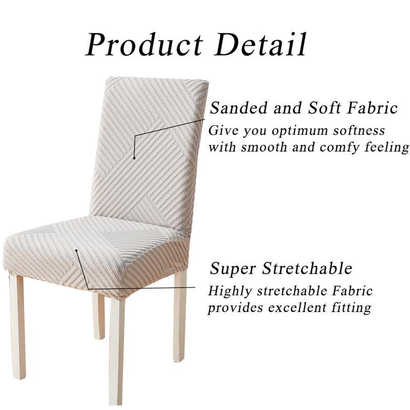 Thicken Dining Chair Cover Spandex Fit Stretch Chair Slipcover,Removable Washable Chair Covers For Dining Room, El, Ceremony
