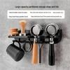 Wall-Mounted Coffee Accessory Organizer with Tamper Holder & Hammer Bar
