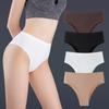Ice Silk Underwear Quick Dry Panties Seamless Panties Fitness Breathable Mid-waist Briefs Women